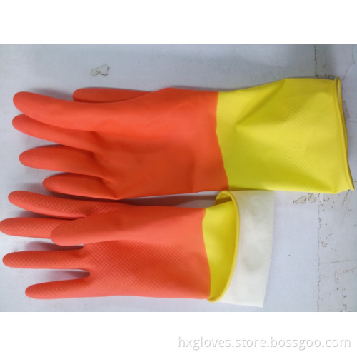 Bi-Colour Household Latex Glove